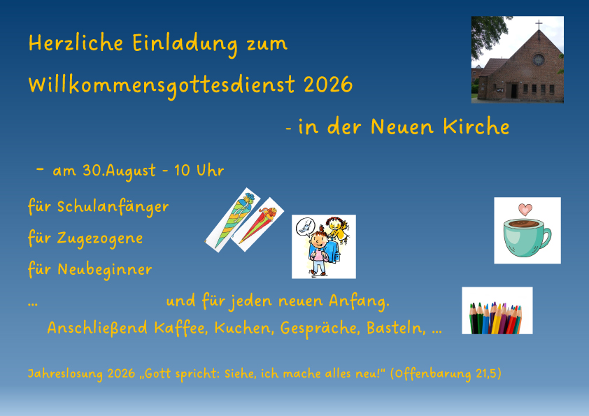Plakat Willkommen
